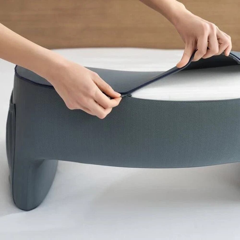 Casual Living Reading Lap Desk Memory Foam Pillow Removable Cover Gray Open Box - Picture 3 of 9